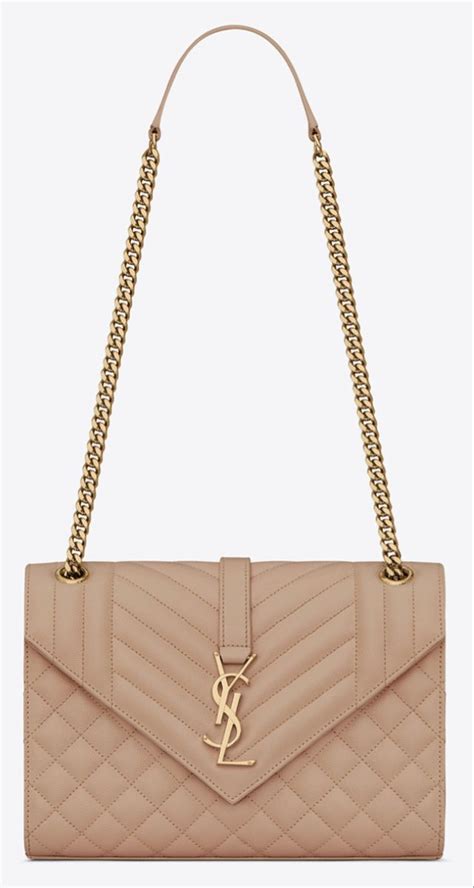 ysl envelope bag small vs medium|ysl medium envelope bag beige.